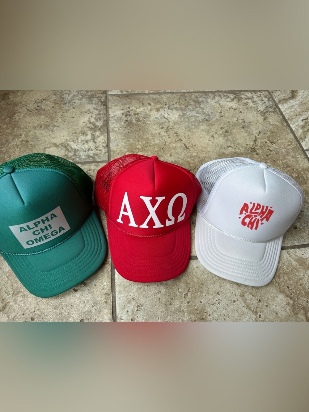 AXΩ Foam Trucker Hat - all three